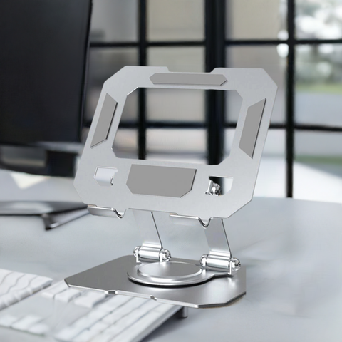 Adjustable Stainless Tablet Stand - Anti-Skid Design