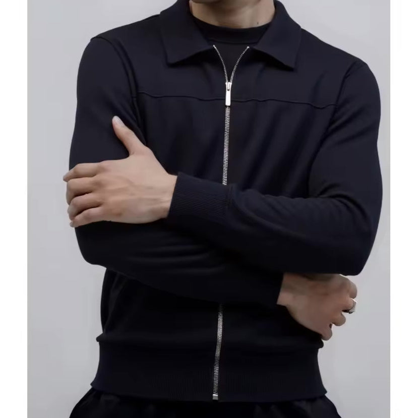 Vento Zip-Up Cardigan by Enzo Cavalli - Image 7