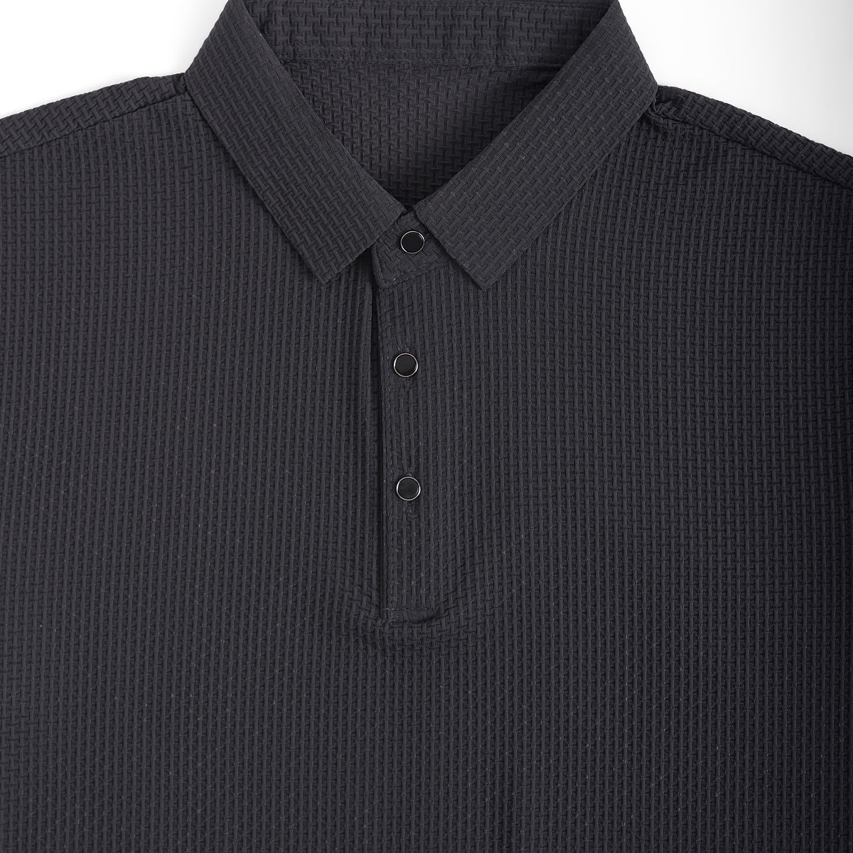 Soffice Long Sleeve Polo – No-Logo Wrinkle-Free Fabric - Image 12