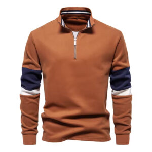 TRICOLORE QUARTER-ZIP PULLOVER