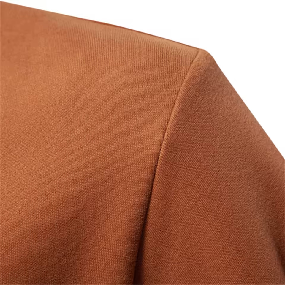 Tricolore Quarter-Zip Pullover – Men's Cotton Blend Sweater - Image 3