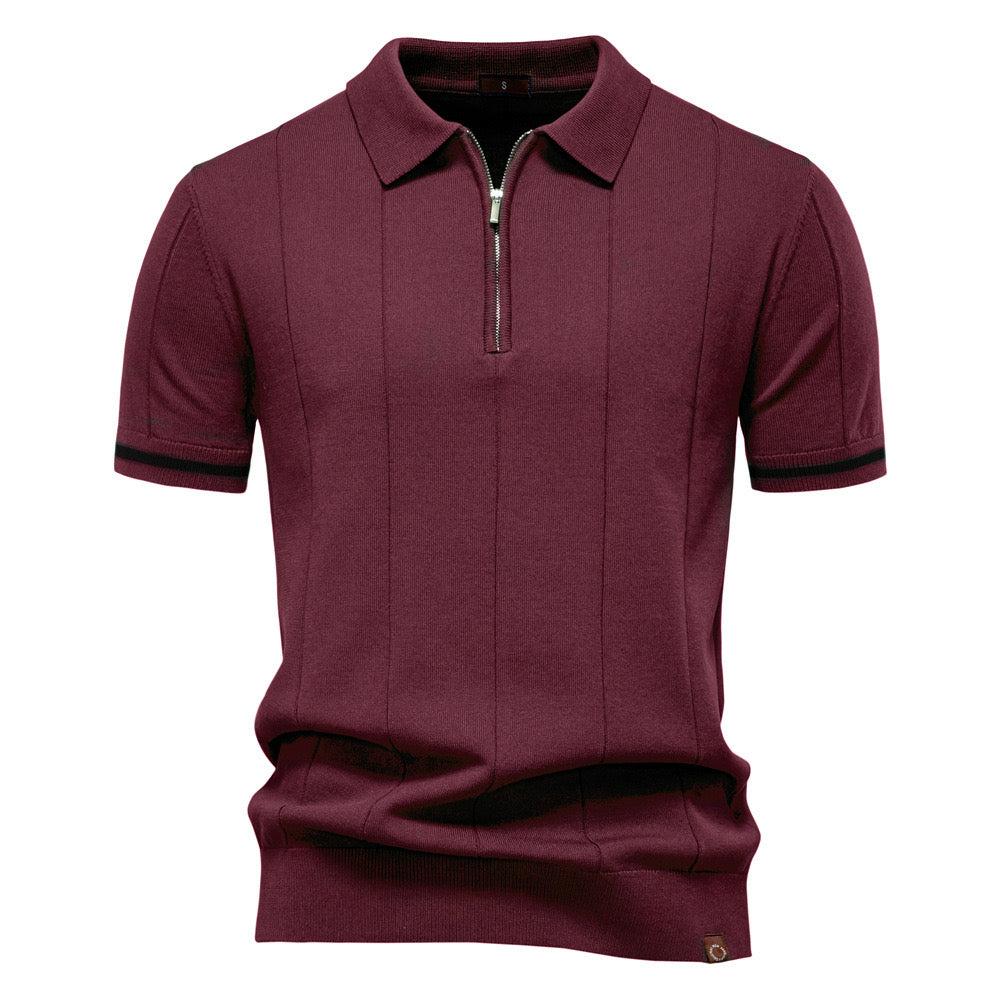 Torino Quarter-Zip Polo by Enzo Cavalli - Image 2