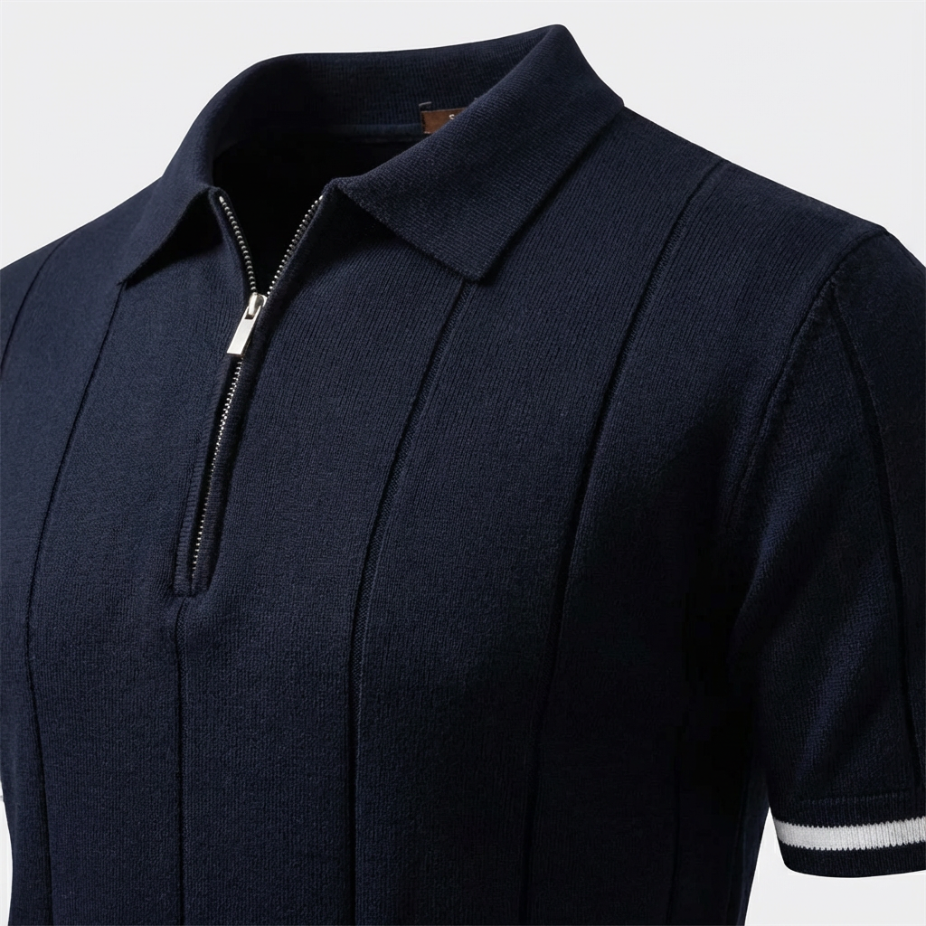 Torino Quarter-Zip Polo by Enzo Cavalli - Image 27