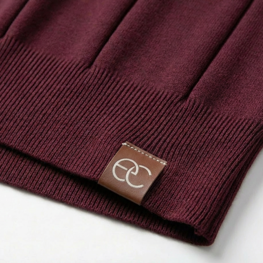 Torino Quarter-Zip Polo by Enzo Cavalli - Image 4