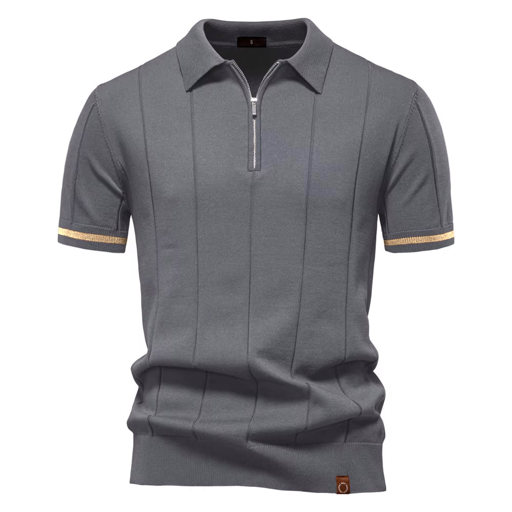 Torino Quarter-Zip Polo by Enzo Cavalli - Image 32