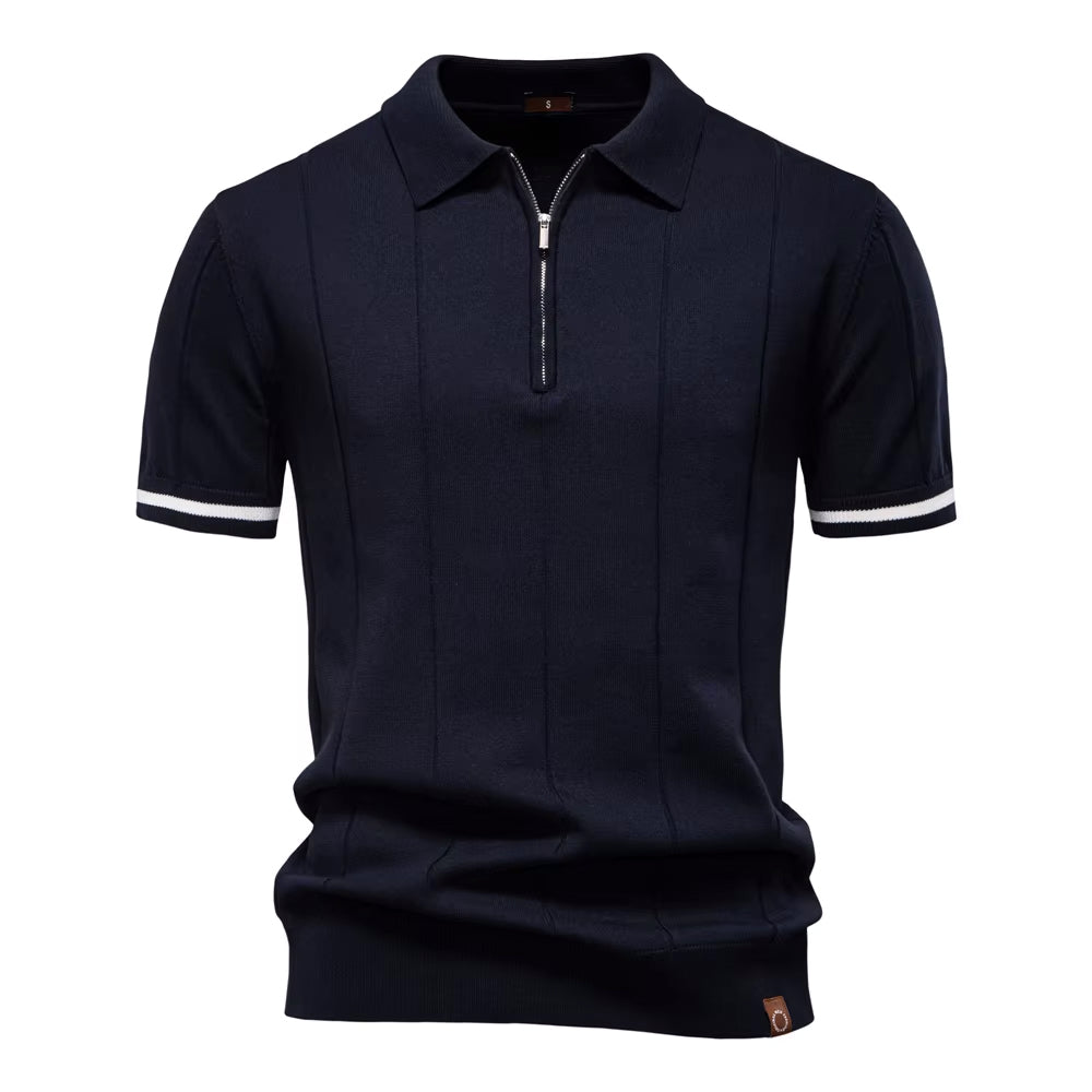 Torino Quarter-Zip Polo by Enzo Cavalli - Image 26